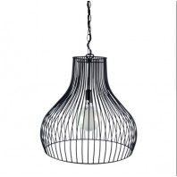 Oriel Lighting-Gabby 45cm Wire Pendant - Black & White